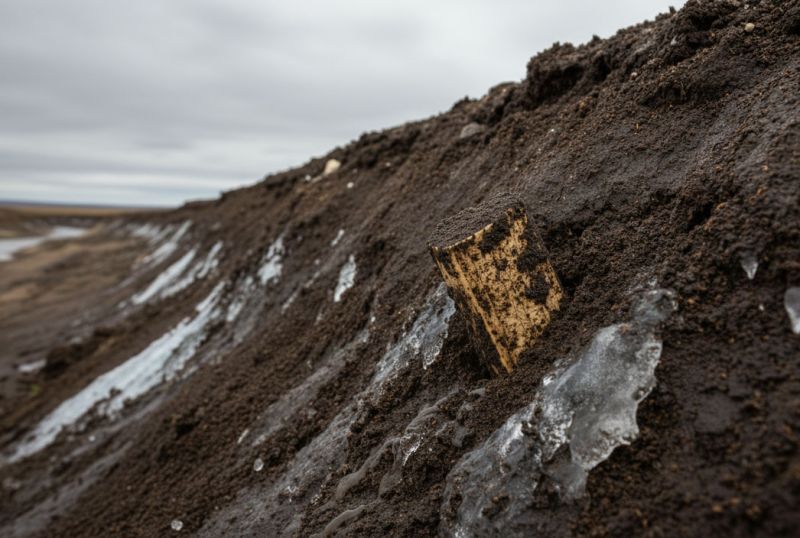 File:Yedoma Ledger, exposure in permafrost at find location.jpg